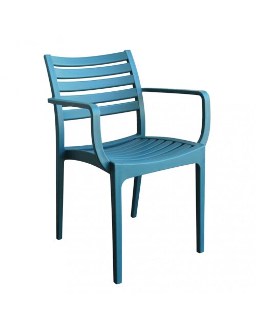 Vrtni stol EVELINE – petrolejsko zelen