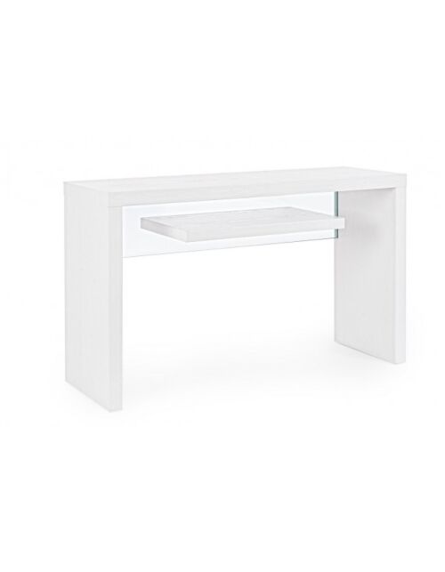 BIZZOTTO 2P KONZOLA LINE WOOD WHITE 120X40
