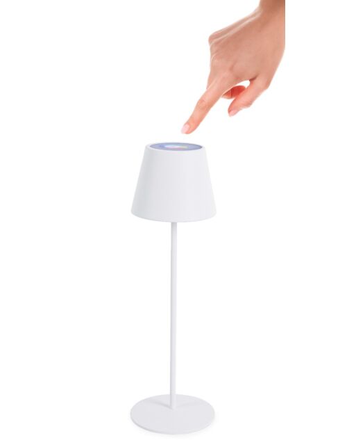BIZZOTTO Led namizna svetilka MULTICO ETNA bela H38