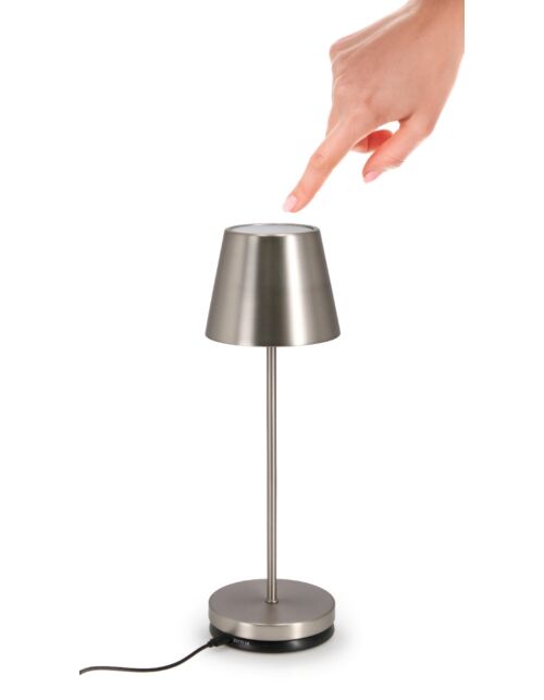 BIZZOTTO Led namizna svetilka ETNA srebrna H38