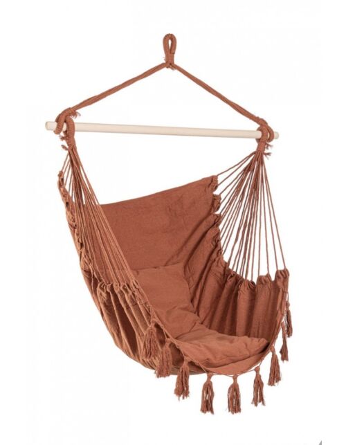 Viseća stolica JUAN terracotta 100x130 cm – s jastukom