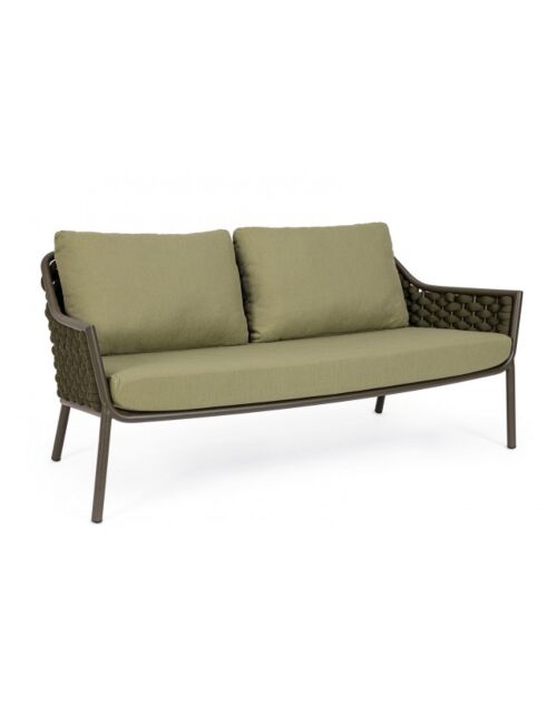 Vrtni dvosjed EVERLY OLIV QS24 s jastucima