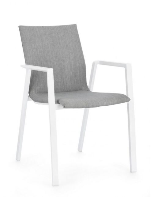BIZZOTTO Vrtni stol ODEON belo-siv JX11 - 0663328