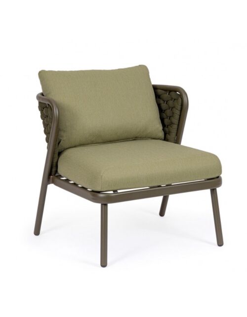 Vrtna fotelja HARLOW OLIV QS24 s jastucima