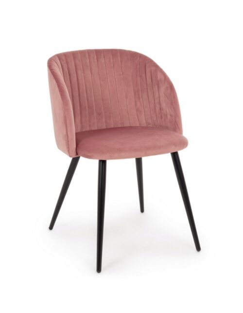 BIZZOTTO QUEEN oblazinjen jedilni stol Velvet Blush