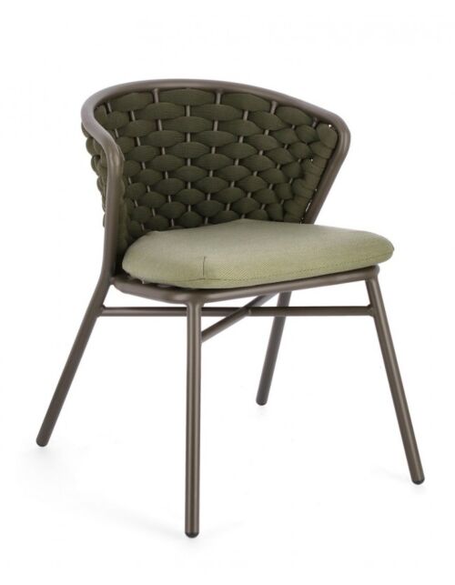 Vrtni stol HARLOW olivna barva QS24