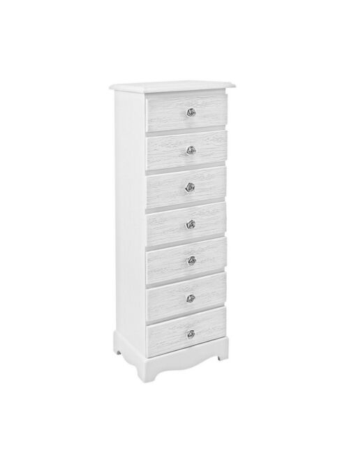BIZZOTTO komoda s 7 predali BLANC