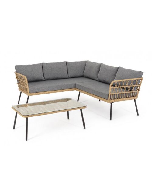 Kutna vrtna garnitura SET BURREL NATURALE