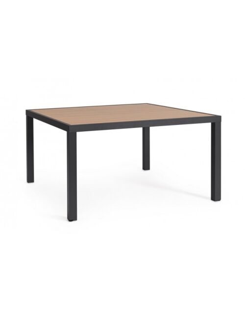 BIZZOTTO Vrtna kvadratna miza HILIJA 136X136 antracit LH32