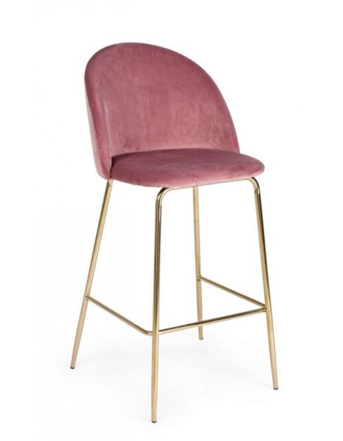 BIZZOTTO Barski stol CARRY Velvet Blush