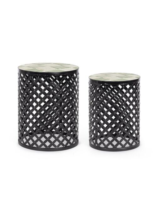 BIZZOTTO set 2 okroglih mizic LOIRE
