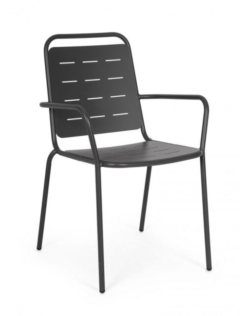 Vrtni stol YARA z nasloni za roke – antracit