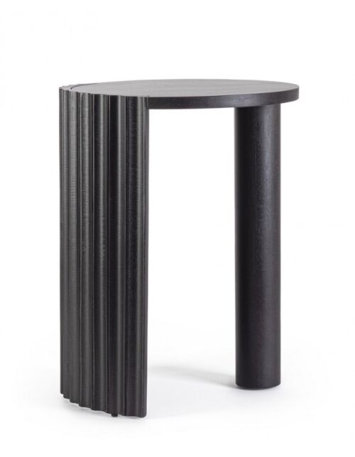 Okrugli stolić za kavu od drveta manga ORISSA D50 crni