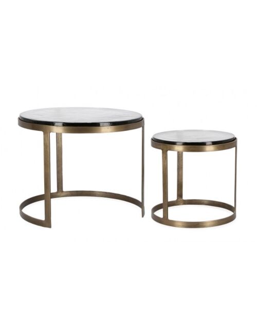 SET2 ZAYLA stolići u brončanoj boji YX54