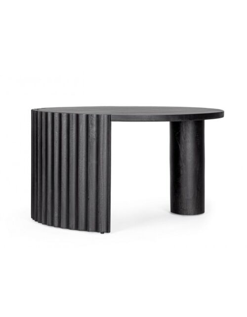 Okrugli stolić za kavu od drveta manga ORISSA D80 crni