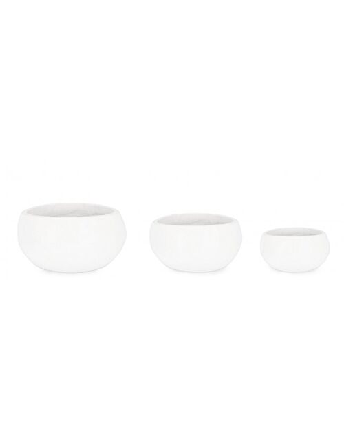 BIZZOTTO SET3 P. SKLEDA ZA VAZO HOIAN BELA
