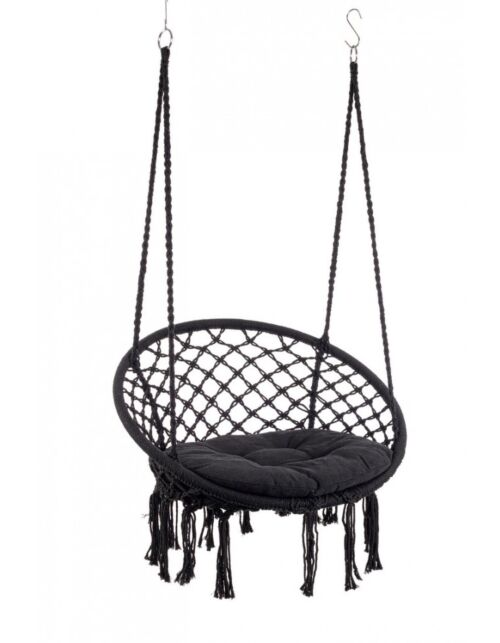 Viseća fotelja JAVIER crna D80X130V