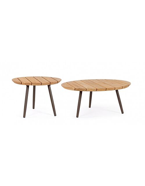 BIZZOTTO Set dveh okroglih mizic TALAIA D50-D70 JAVA