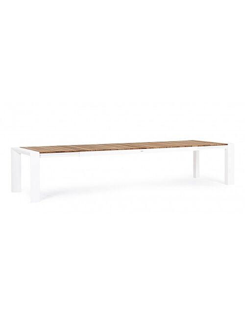BIZZOTTO Raztegljiva vrtna miza CAMERON 253/319/384X110 bela GK50