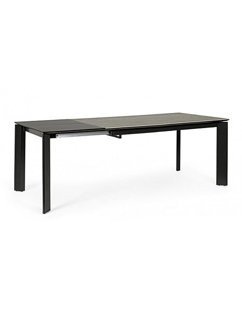Raztegljiva miza BRIVA sivo-črna 160-220X90