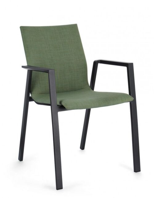 BIZZOTTO Vrtni stol ODEON antracit-olivna JX55 - 0663332
