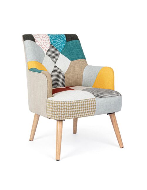 BIZZOTTO oblazinjen fotelj GALATEA patchwork