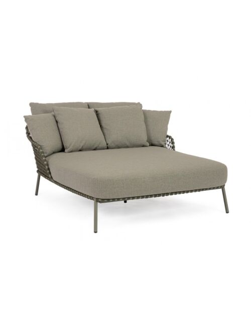 Ležaljka – Daybed 2P IVISSA zelena s jastucima