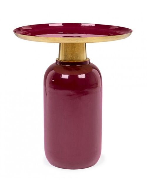 Klub stolić za kavu NALIMA BURGUNDY D40.5