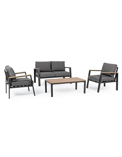 Vrtna garnitura SET4 BELMAR u prirodnoj/antracit boji YK13