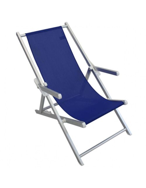 LEŽALJKA ZA PLAŽU OD TEKSTILA S NASLONIMA ZA RUKE