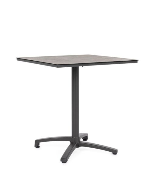 BIZZOTTO vrtna miza CLARET 70 × 70 HPL ANJA60 dark – zložljiva