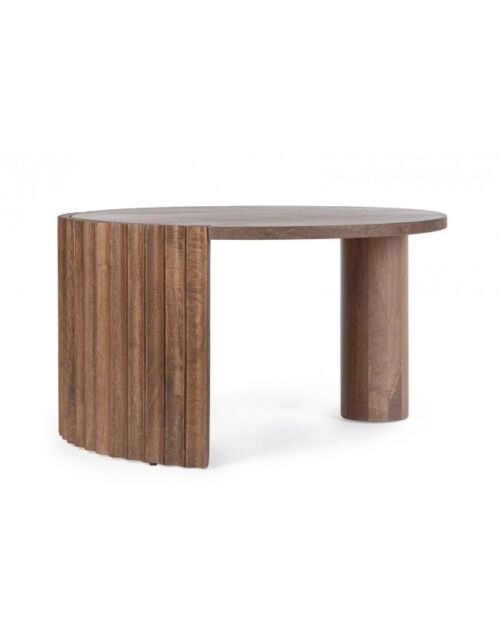 Okrugli stolić od drveta manga ORISSA D80 smeđi