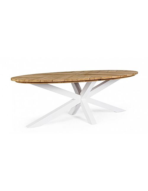 Ovalni stol PALMDALE OV 240X110 bijela RT01