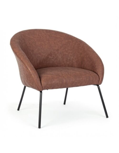 BIZZOTTO FOTELJ AIKO PU COGNAC