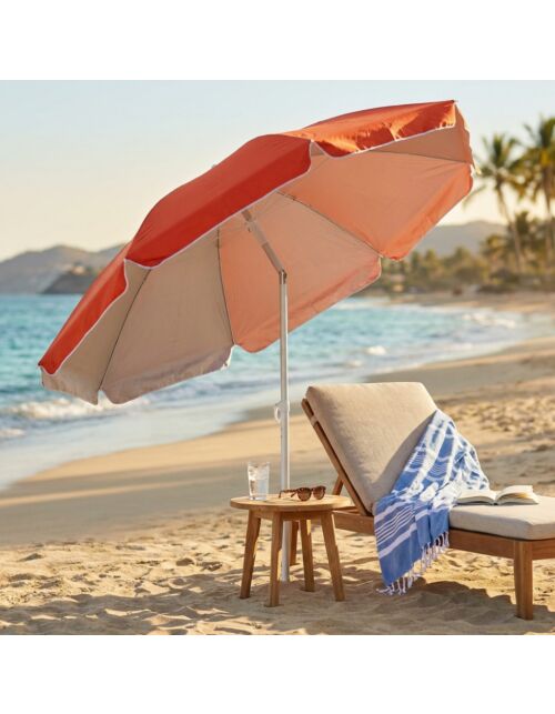 SENČNIK ZA PLAŽO Z ALUMINIJASTO PALICO 180/22