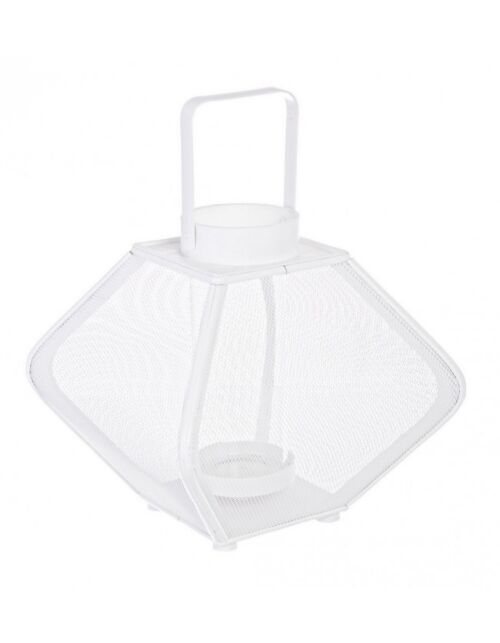 LAMPION ROMB BIJELI S