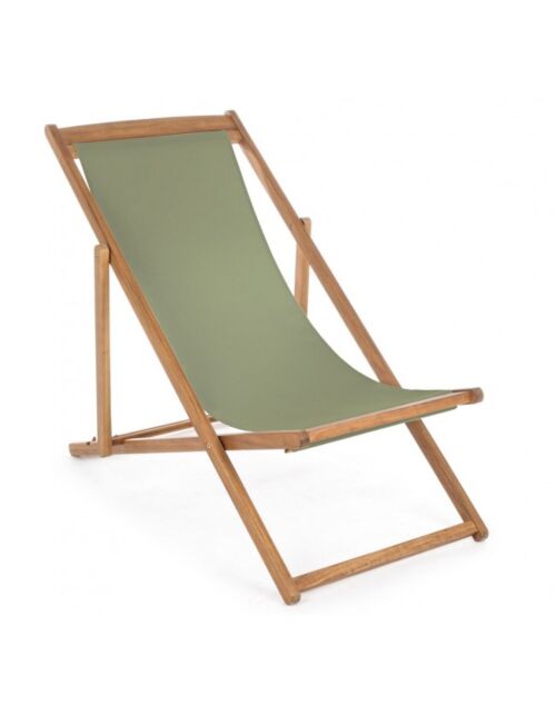 Drvena sklopiva ležaljka RELAX NOEMI zelena mahovina