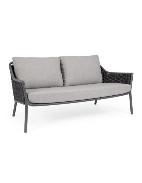 Vrtni dvosjed EVERLY antracit QS24