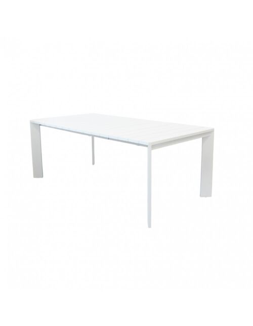 Raztegljiva vrtna miza BROOKLYN 200/250×100 – bela – Mobalia