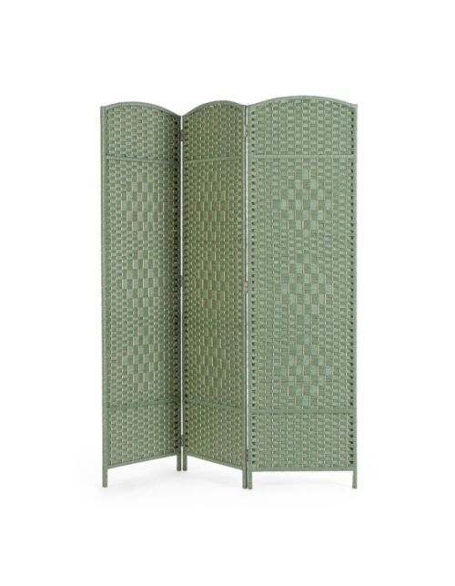 BIZZOTTO paravan 3-delni SHANA zelena barva 150×180 cm 