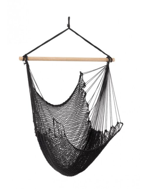 Viseća stolica BENIDORM crna 100 × 130 cm – 120 kg – Yes