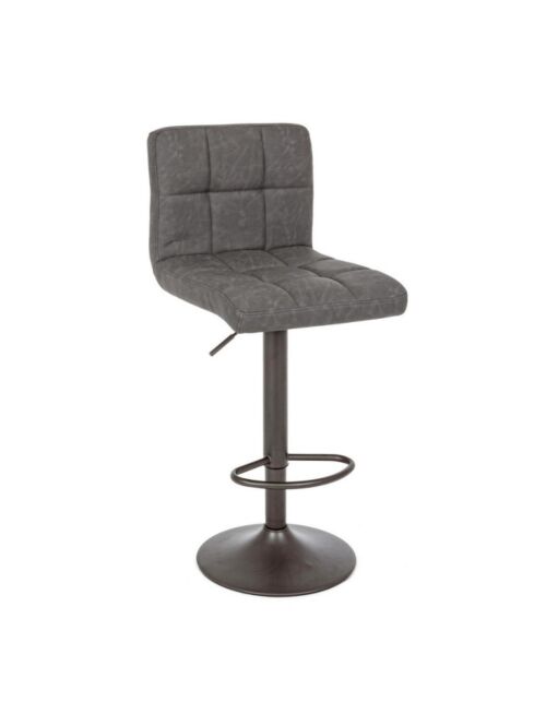 BIZZOTTO barski oblazinjen stol GREYSON temno siv VINTAGE