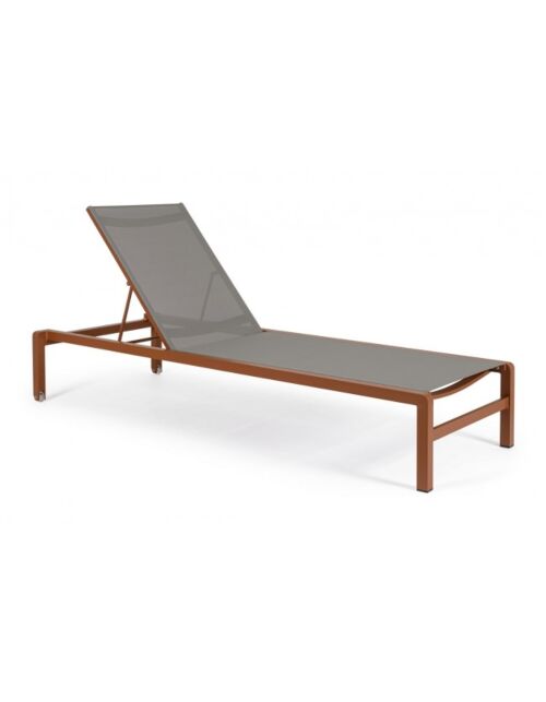 Vrtna ležaljka s kotačima KONNOR TERRACOTTA - slagajuća