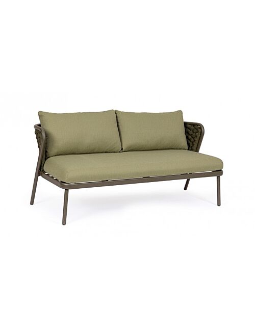 Vrtna sofa dvosjed HARLOW OLIV QS24 s jastucima