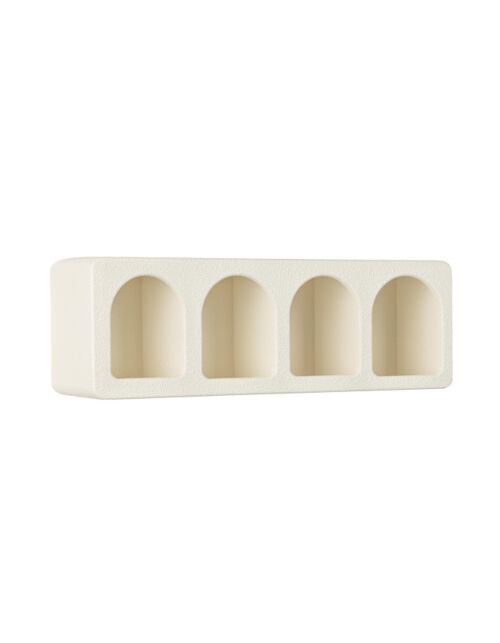 BIZZOTTO pravokotna stenska polica CREAMY bela 60 × 20 cm