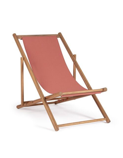 BIZZOTTO zložljiv vrtni ležalnik DANUBIO terracotta – FSC