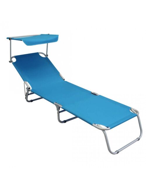 Ležaljka za plažu ALESSIA s krovom BC-807842