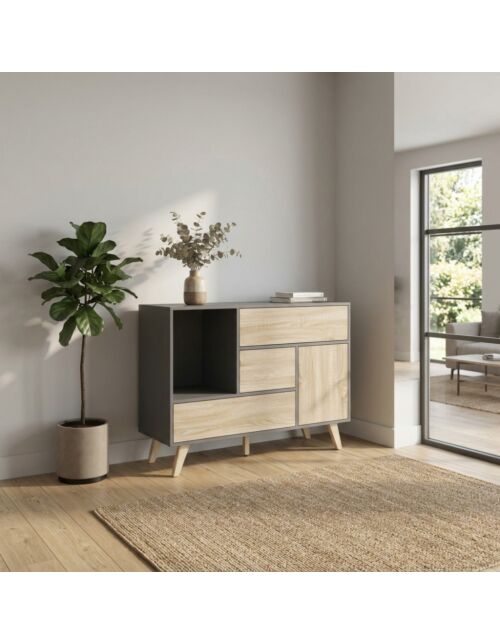 Pohištvo Emory Grey in Natural - MO806774