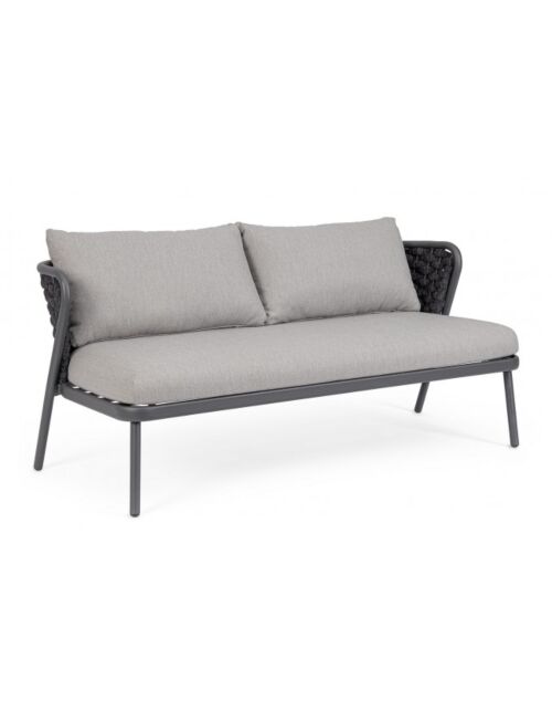 Vrtna sofa dvosjed HARLOW antracit QS22/GRAFIT