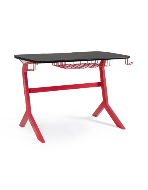 BIZZOTTO GAMING miza rdeče-črna 118x65x76h